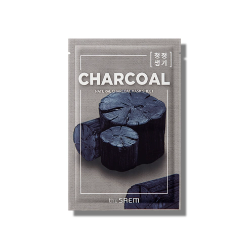 Natural Charcoal Sheet Mask, 10ea - Image 1