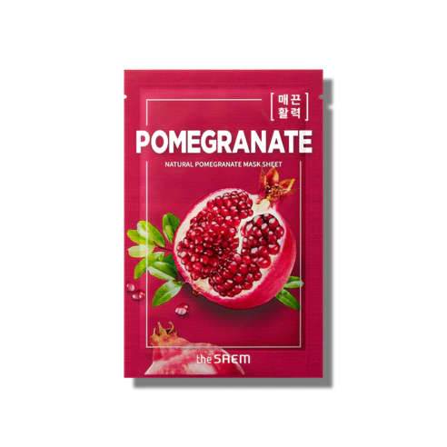 Natural Pomegranate Sheet Mask, 10ea