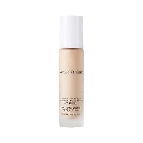Provence Air Skin Fit One-Day Lasting Foundation [SPF30/PA++], P21 Rosy Vanilla, 1pack