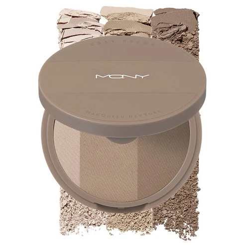 Fake Up 3-Color Shading, 9g, Gray Brown, 1pack