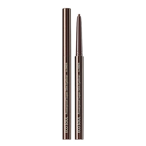 Eco Soul Powerproof Ultra Slim Eyeliner, 0.1g, Choco Brown, 1pack - Image 1