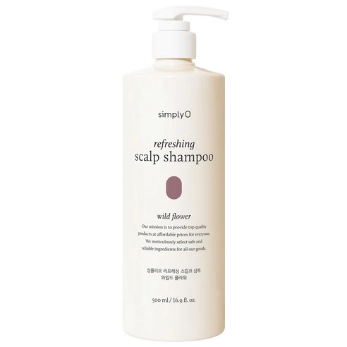 Refreshing Scalp Shampoo [Wild Flower], 500ml, 1pack