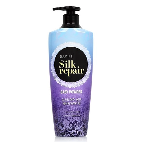 Silk Repair Shampoo (Baby Powder Scent), 550ml, 1pack