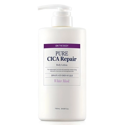 Pure Cica Repair Body Lotion [White Musk Scent], 730ml, 1pack