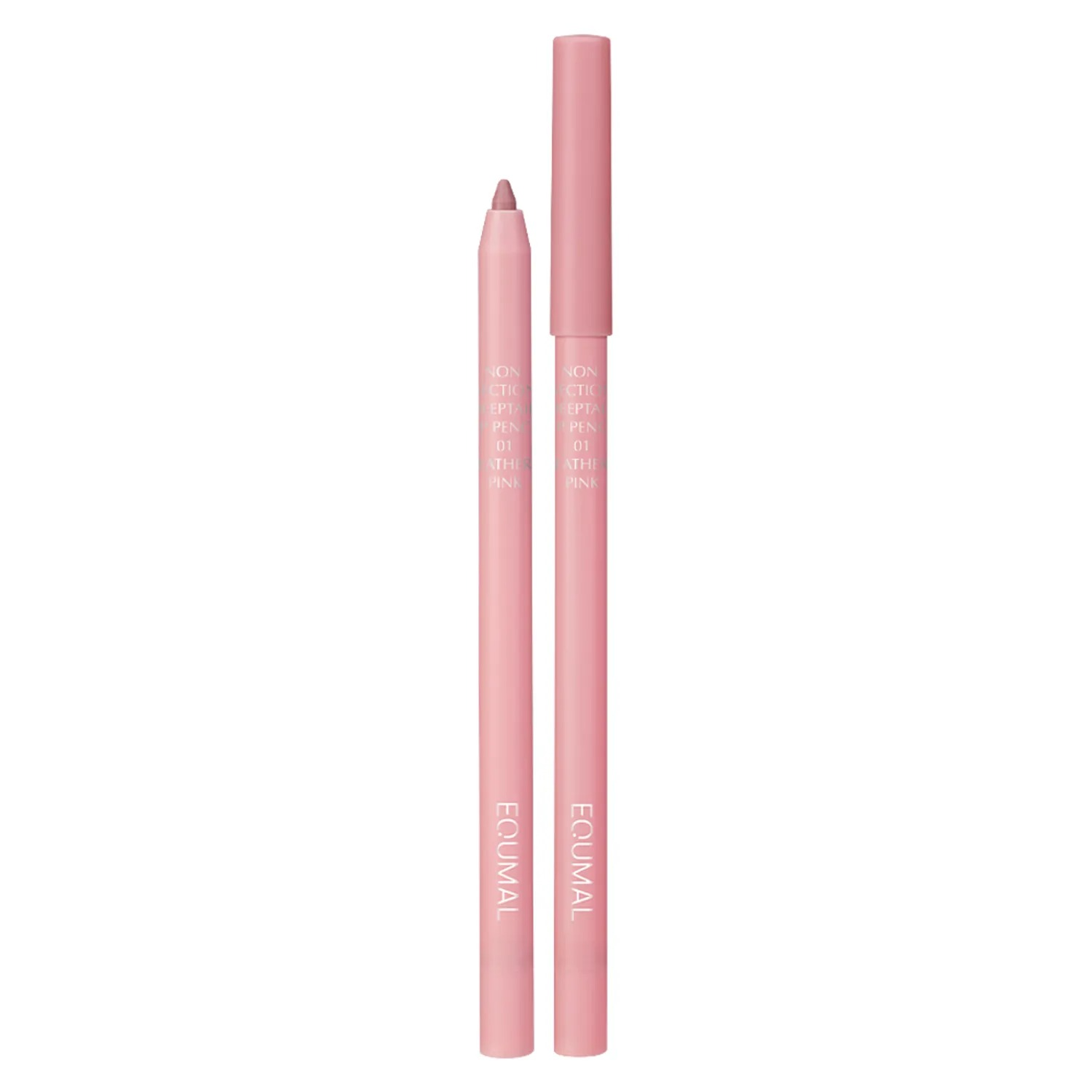 Non-Section Deeptail Lip Pencil, 0.4g, 01 Feathery Pink, 1pack