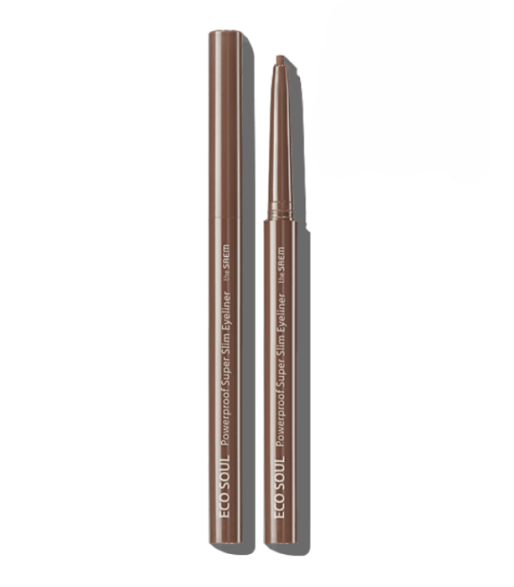 Eco Soul Powerproof Ultra Slim Eyeliner, 0.1g, Teddy Brown, 1pack - Image 1
