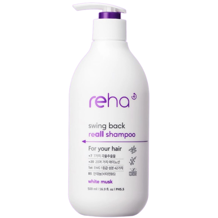 Swing back Reall Shampoo [White Musk], 500ml, 1pack