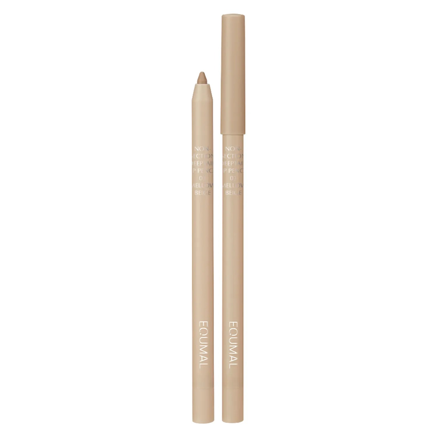 Non-Section Deeptail Lip Pencil, 0.4g, 03 Mellow Beige, 1pack