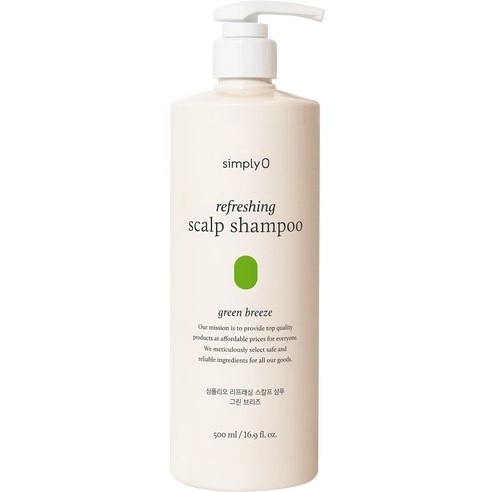 Refreshing Scalp Shampoo [Green Breeze], 500ml, 1pack