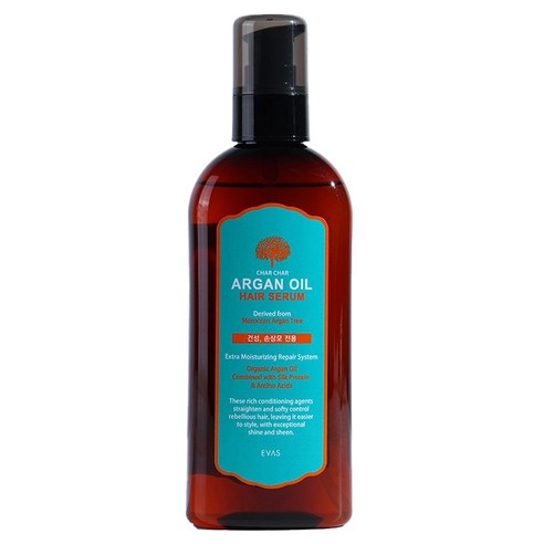 Char Char Argan Oil Hair Serum, 200ml, 1pack
