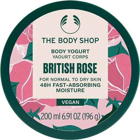 British Rose Body Yogurt, 200ml, 1pack