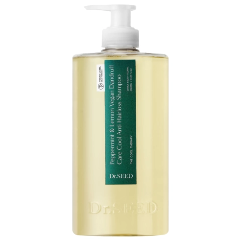 Vegan Dandruff Care Cool Hair Loss Shampoo [Peppermint & Lemon], 1000ml, 1pack