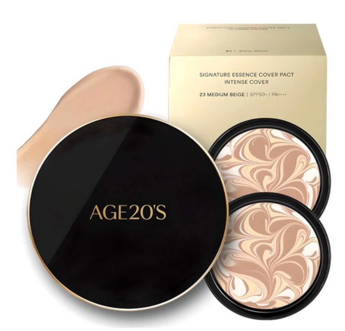 Signature Essence Cover Pact Intense Cover [SPF50+/PA++++], 14g*2, 23, 1pack