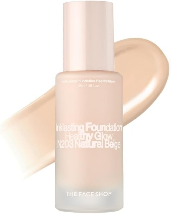 Ink Lasting Foundation Healthy Glow, 35ml, N203 Natural Beige, 1pack - Image 1