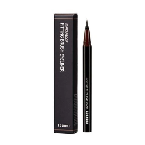 Super Proof Fitting Brush Eyeliner, 0.6g, 02 Black Brown, 1pack
