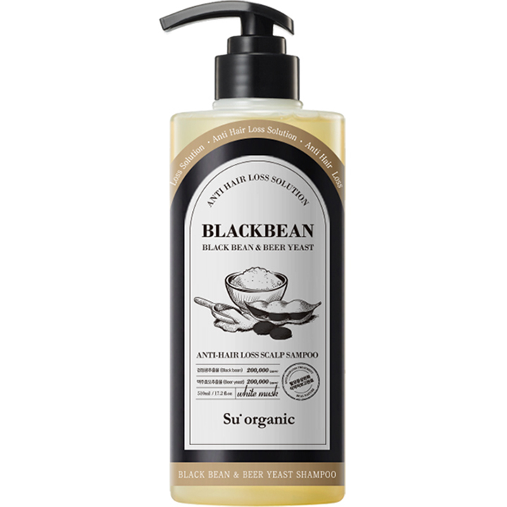 Black Bean Beer Yeast Hair Loss Relief Shampoo, 510ml, 1pack