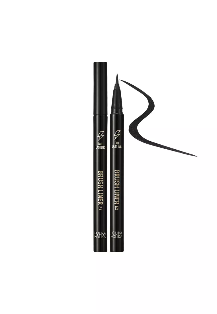 Tail Lasting Brush Liner EX, 0.6g, Real Black, 1pack