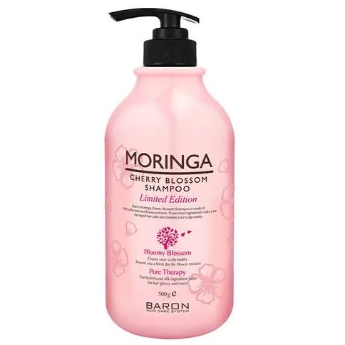 Moringa Cherry Blossom Shampoo, 500g, 1pack