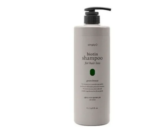 Biotin Shampoo for hair loss [Green Breeze], 1000ml, 1pack