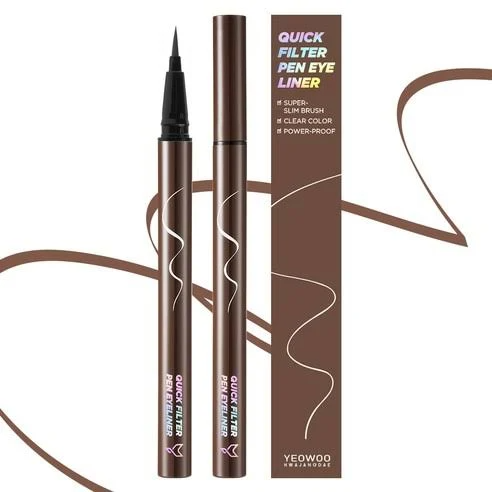 Quick Filter Pen Eyeliner, 0.5g, Deep Brown Mocha, 1pack