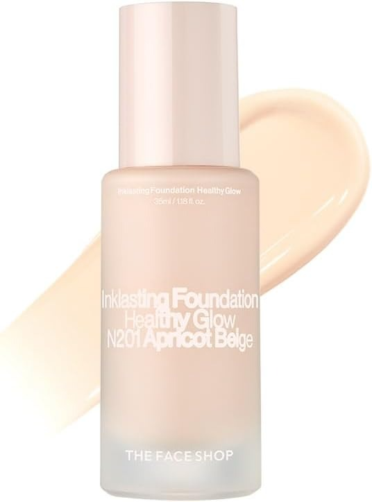 Ink Lasting Foundation Healthy Glow, 35ml, N201 Apricot Beige, 1pack