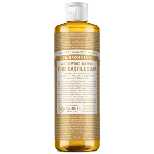 Sandalwood Jasmine Pure Castile Soap, 475ml, 1pack