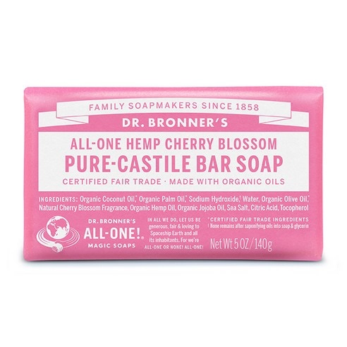 Cherry Blossom Pure Castile Bassoap, 140g, 1pack