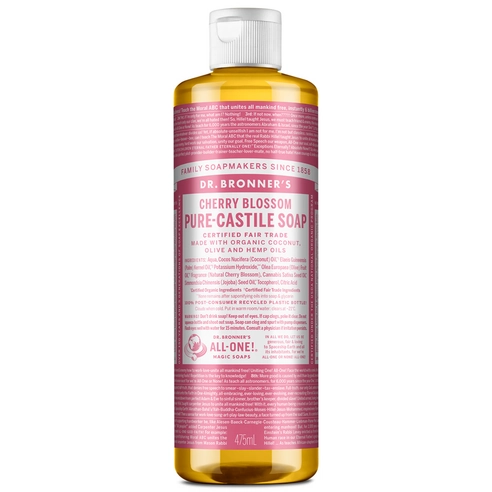 Cherry Blossom Pure Castile Soap, 475ml, 1pack