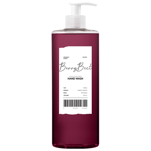 Moment Plant Hand Wash [Berry Beet], 500ml, 1pack