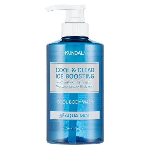 Cool and Clear Ice Boosting Cool Body Wash [Aqua Mint], 500ml, 1pack