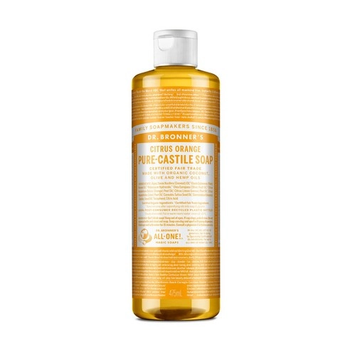 Citrus Orange Pure Castile Soap, 475ml, 1pack