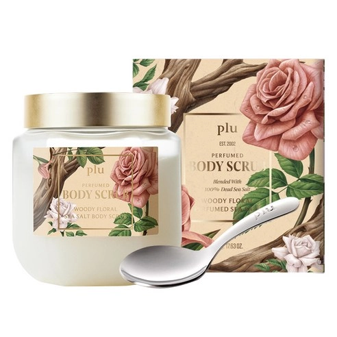 Perfumed Sea Salt Body Scrub [Woody Floral], 500g, 1pack