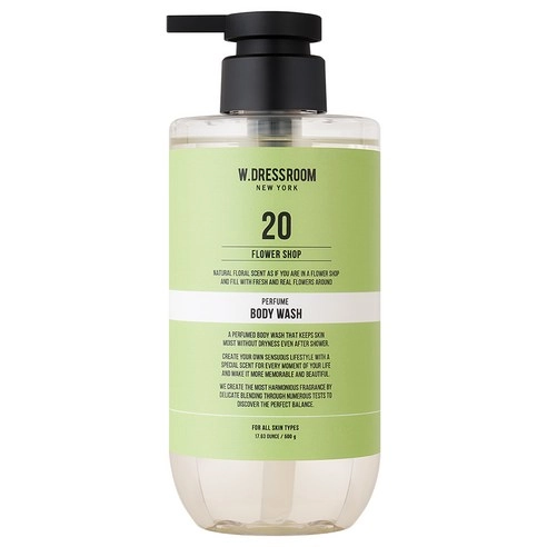 Perfume Body Wash [No.20 Flower Shop], 500g, 1pack