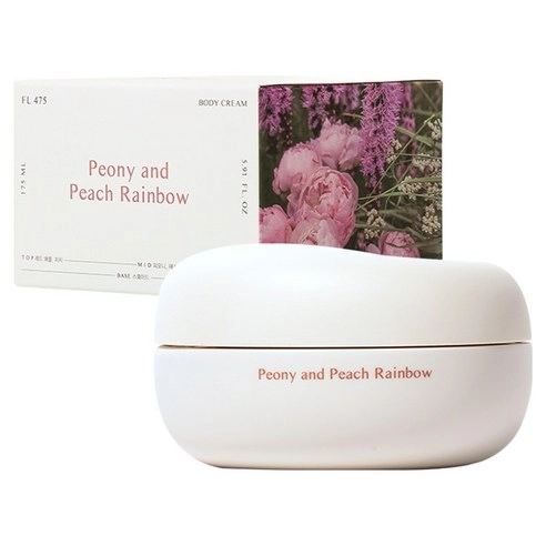 Body Cream [Peony and Peach Rainbow], 175ml, 1pack