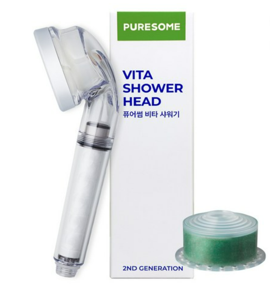 Vita Puresome Shower Head, Forest Moss, 1pack