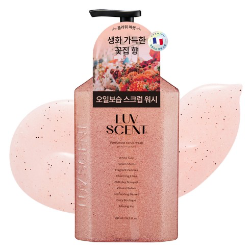 Scrub Wash [Flower Market White Tulip Scent], 500ml, 1pack