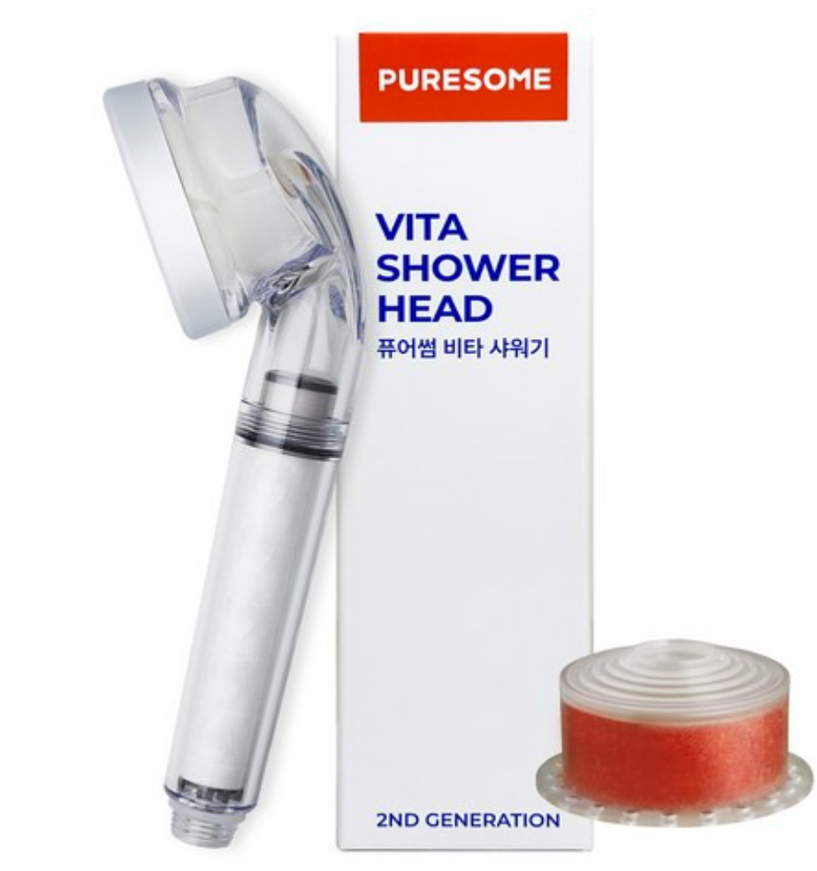 Vita Puresome Shower Head, Woody Orange, 1pack