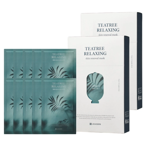 Tea Tree Relaxing Skin Renewal Mask, 10ea, 1pack