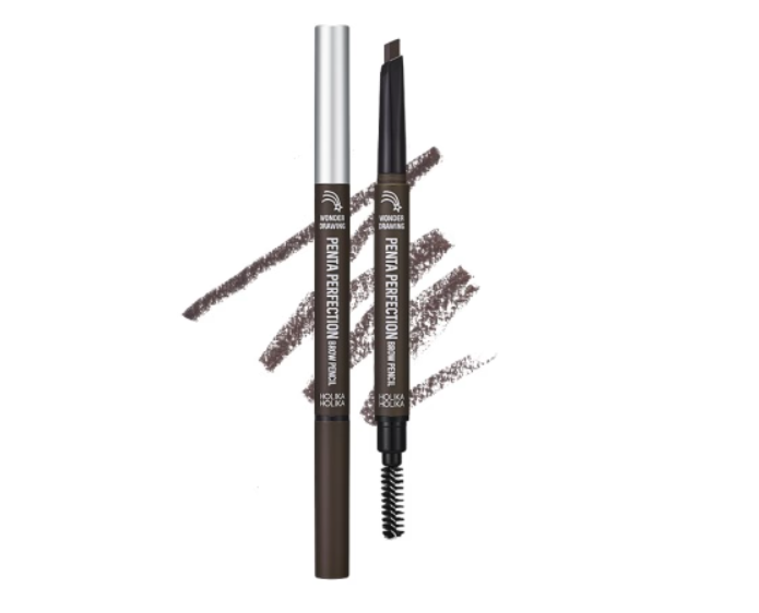 Penta Perfection Brow Pencil, 0.3g, 01 Dark Brown, 1pack