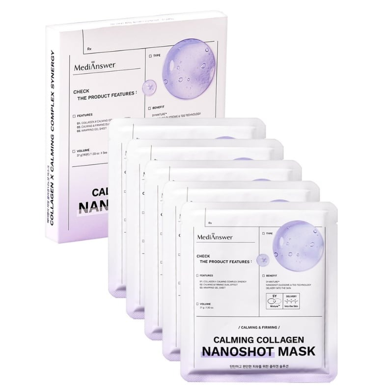 Calming Collagen Nanoshot Mask, 5ea, 1pack
