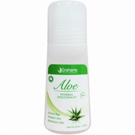 Aloe Mineral Deodorant Roll-On, 65ml, 1pack