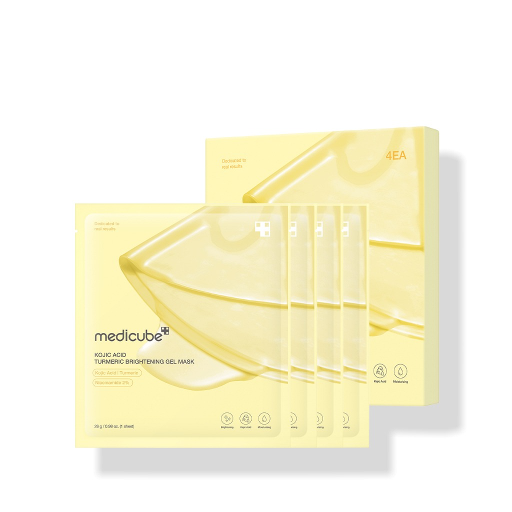 Kojic Acid Turmeric Brightening Gel Mask, 4ea, 1pack
