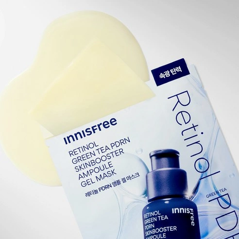 Innisfree Retinol Green Tea PDRN Skin Booster Ampoule Special 3-Piece Set - Image 2