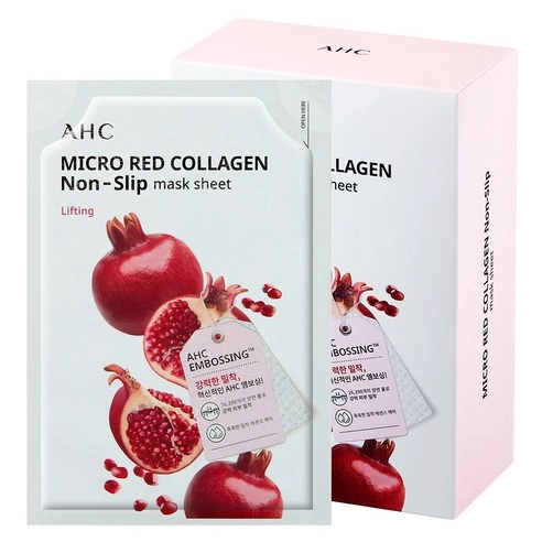 Micro Red Collagen Non-Slip Sheet Mask, 10ea, 1pack