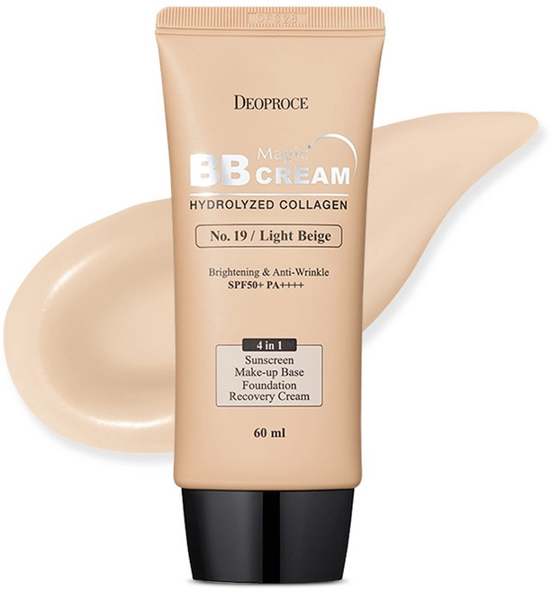 Magic BB Cream [SPF50+/PA+++], 60ml, 19 Light Beige, 1pack