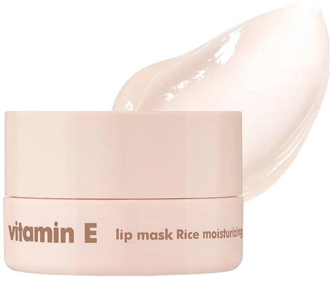 Vitamin E Lip Mask Rice, 14g, 1pack