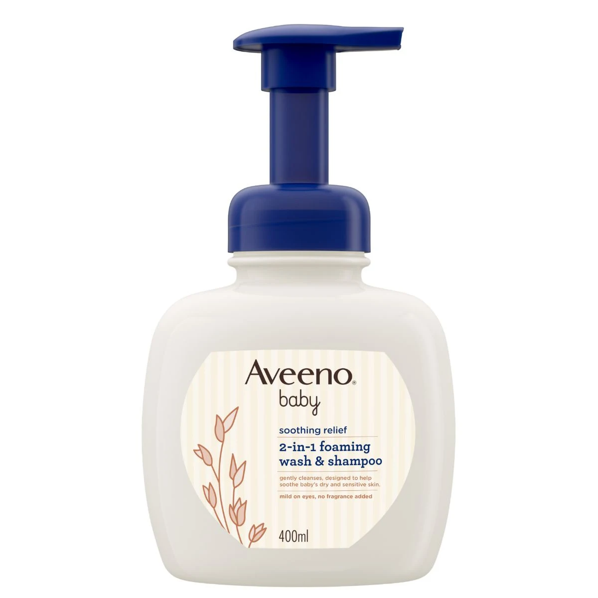 Soothing Relief Foaming Wash and Shampoo, 400ml, 1pack