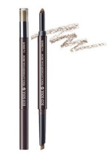Eco Soul Pencil & Powder Dual Brow, 0.8g, 01 Brown, 1pack - Image 1