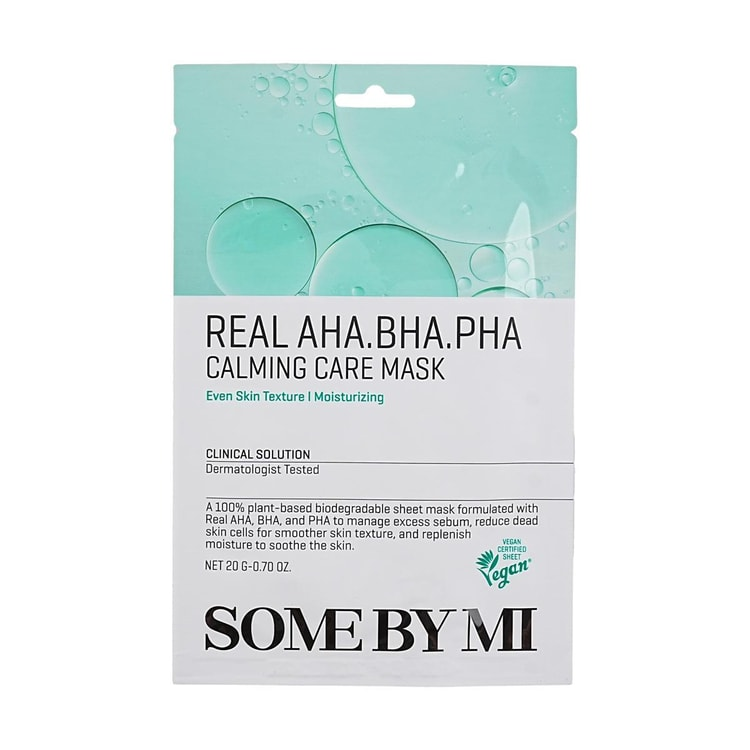 Real AHA BHA PHA Calming Care Mask, 10ea, 1pack