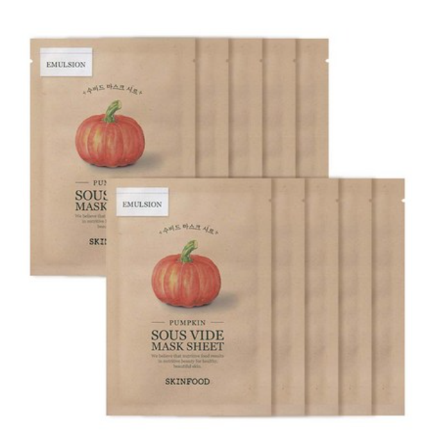 Sous Vide Sheet Mask [Pumpkin], 10ea - Image 1
